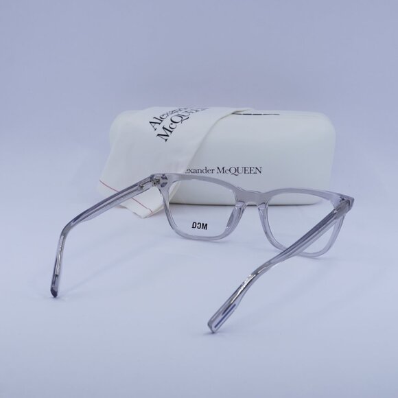 McQ by Alexander McQueen MQ0379O 002 Eyeglasses Grey 50mm Square Frame - Picture 10 of 10